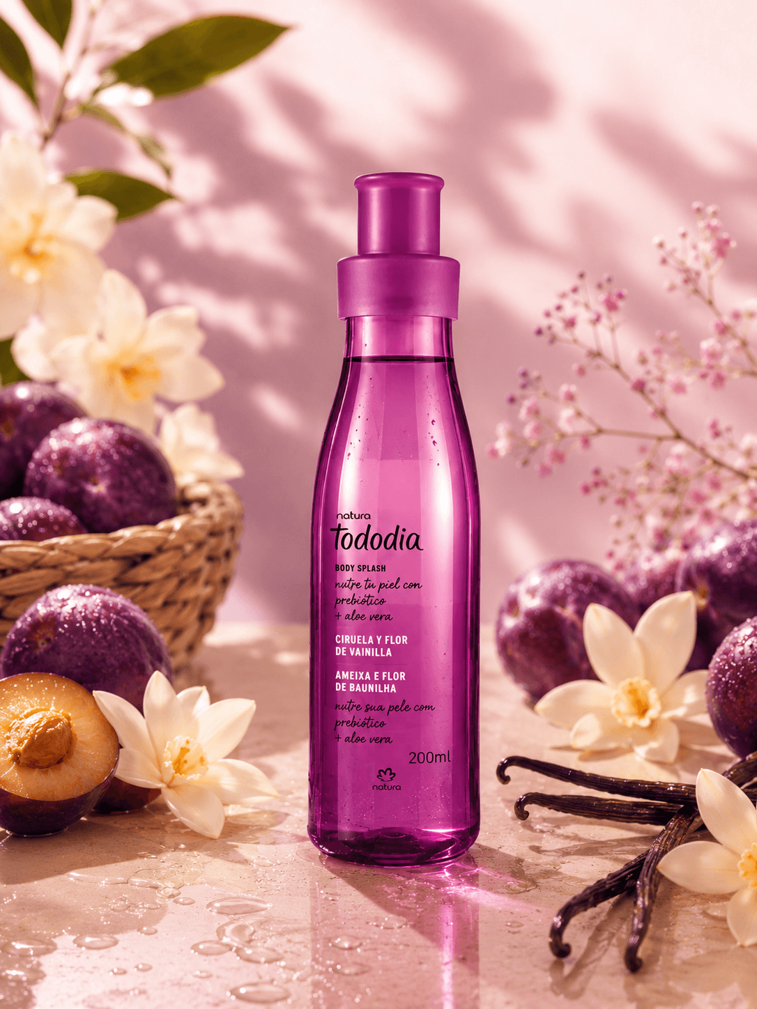 Tododia Body Splash Ciruela y Flor de Vainilla